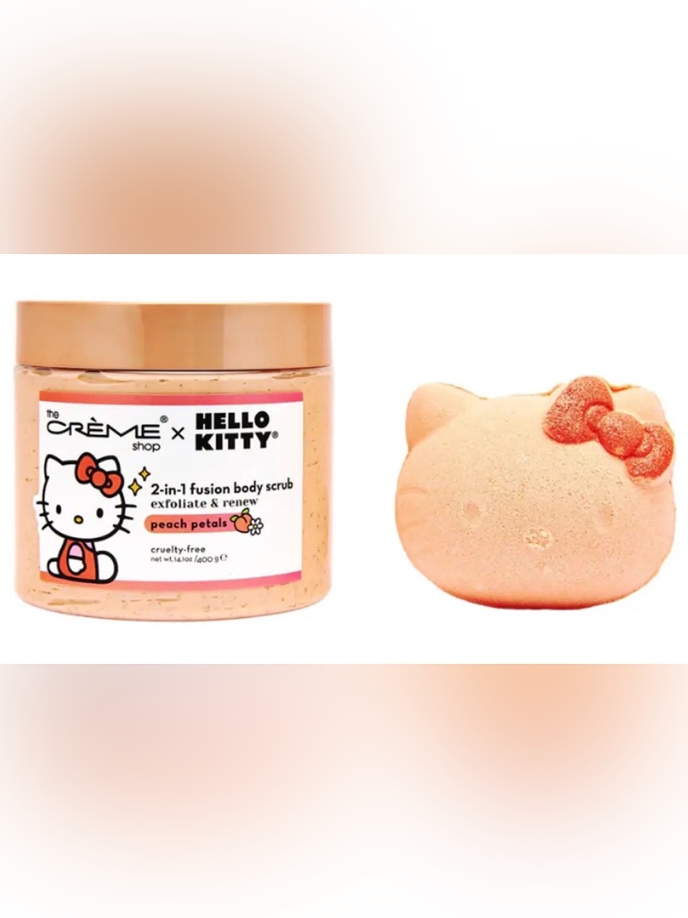 The Crème Shop x Hello Kitty “Silky Skin Spa Set” – Peach Petals 🍑